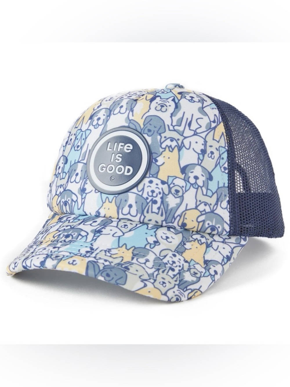 Life Is Good Kids Heart of Dogs Pattern Kids Trucker NEW W TAGS